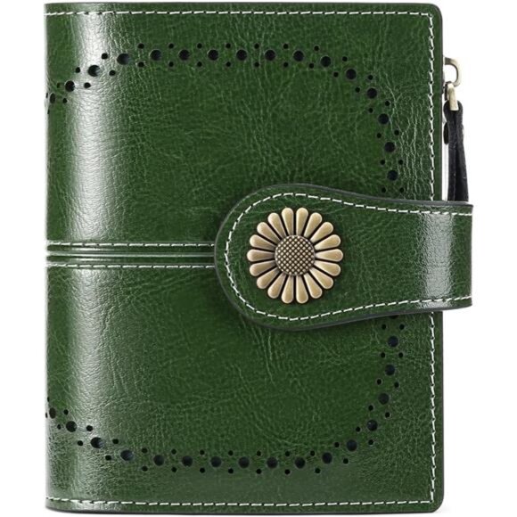 Handbags - Small Womens Wallet Leather Bifold Card Holder RFID Blocking